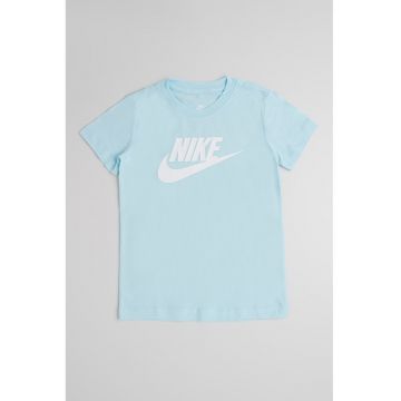 Tricou cu decolteu la baza gatului si imprimeu logo