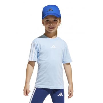 Tricou cu decolteu la baza gatului si logo