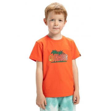 Tricou cu decolteu la baza gatului Sunny Palms