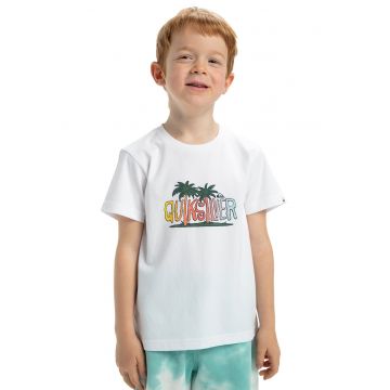 Tricou cu decolteu la baza gatului Sunny Palms