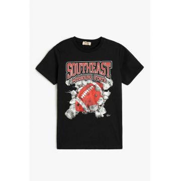 Tricou cu imprimeu frontal