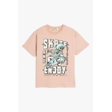 Tricou cu imprimeu grafic frontal
