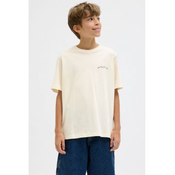 Tricou cu imprimeu si maneci cazute