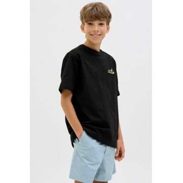 Tricou cu imprimeu si maneci cazute
