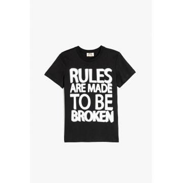 Tricou cu imprimeu text