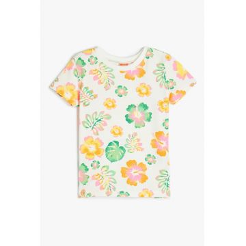 Tricou cu model floral