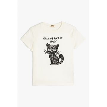 Tricou de bumbac cu imprimeu