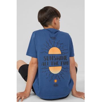 Tricou de bumbac cu imprimeu pe spate