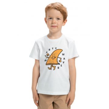 Tricou de bumbac cu imprimeu Tasty Waves