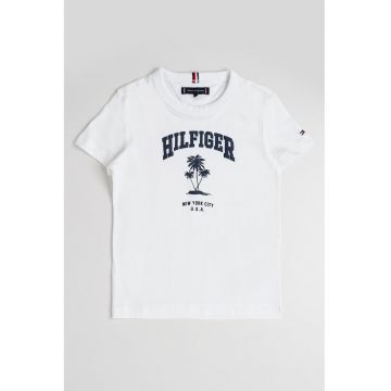 Tricou de bumbac cu logo