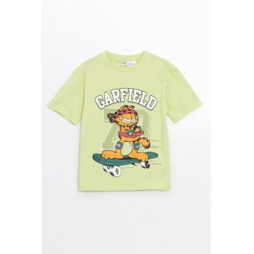 Tricou de bumbac cu model Garfield
