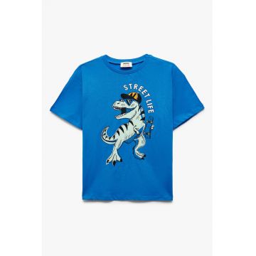 Tricou de bumbac cu model grafic