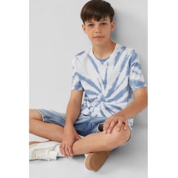 Tricou de bumbac cu model tie-dye