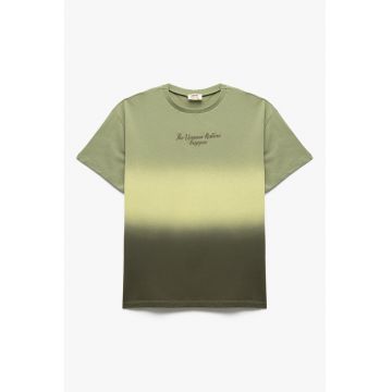 Tricou de bumbac cu text