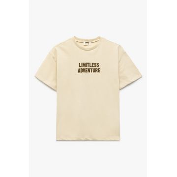 Tricou de bumbac cu text