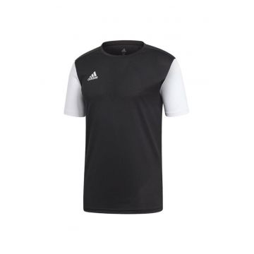 Tricou de fotbal pentru copii -  Negru/Alb