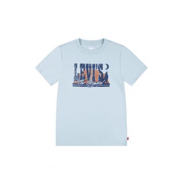 Tricou din amestec de bumbac cu logo
