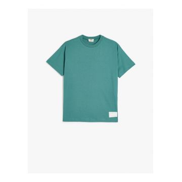 Tricou din bumbac cu imprimeu foto pe partea din spate
