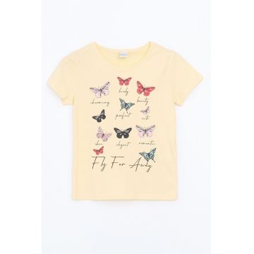 Tricou din bumbac cu imprimeu grafic