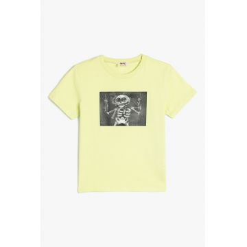 Tricou din bumbac cu imprimeu grafic