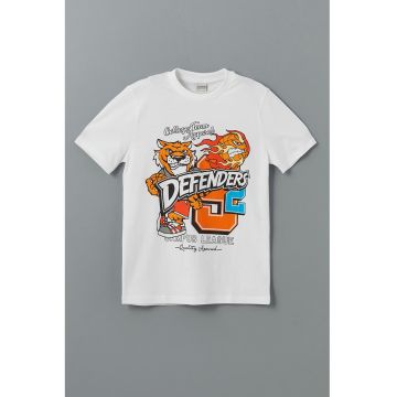 Tricou din bumbac cu imprimeu grafic
