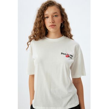 Tricou din bumbac cu imprimeu pe partea din spate