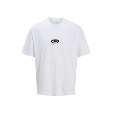 Tricou din bumbac cu model abstract