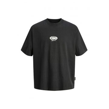 Tricou din bumbac cu model abstract