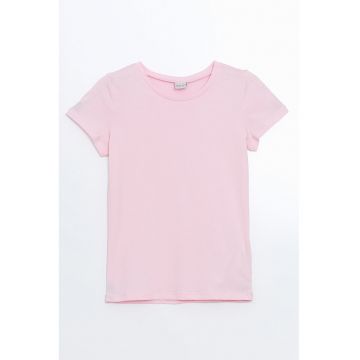 Tricou din bumbac cu model uni