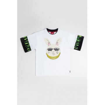 Tricou din bumbac Splatter Bunny