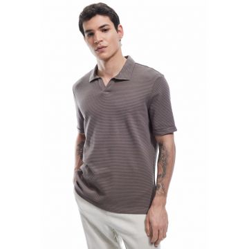 Tricou polo cu striatii