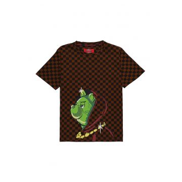 Tricou regular-fit cu model in carouri Hidden In The