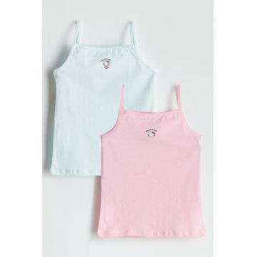 Set de top-uri cu imprimeu cu Hello Kitty - 2 piese