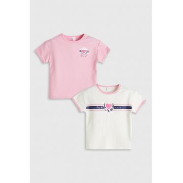 Set de tricouri din bumbac - 2 piese