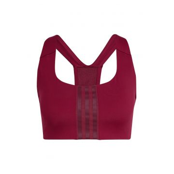 Sutien sport -  Powerimpact Training - suport mediu - burgundia - elastan