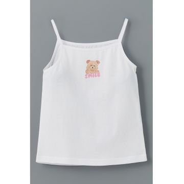 Top cu broderie