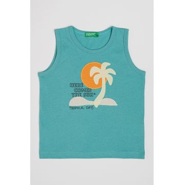 Top de bumbac cu aplicatie