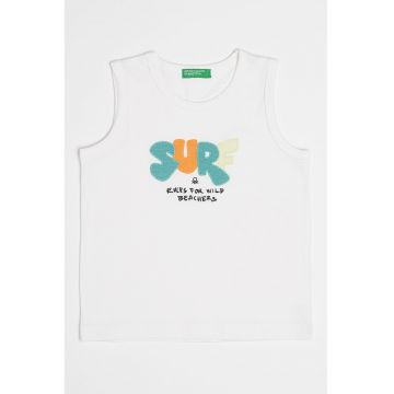 Top de bumbac cu aplicatie