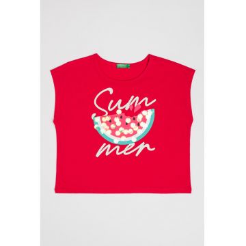 Top de bumbac cu paiete