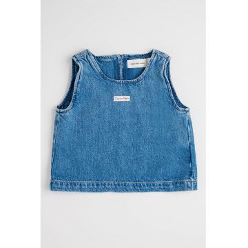 Top din denim si amestec de lyocell
