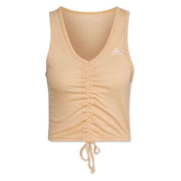 Top sport  fara maneci - portocaliu - material usor - pentru alergare si drumetii - set pentru femei -