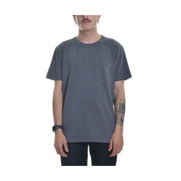 Tricou barbati  101 Pocket - gri - bumbac - cu buzunar -