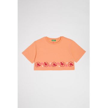 Tricou crop din bumbac