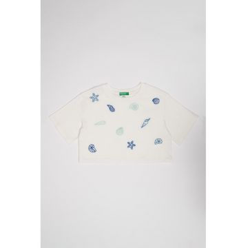 Tricou crop din bumbac