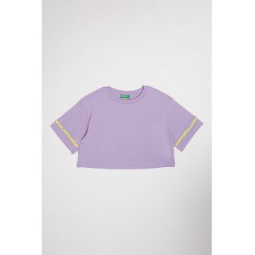 Tricou crop din bumbac