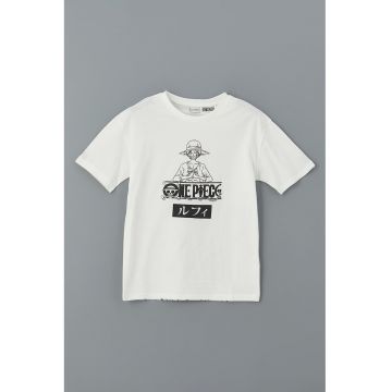 Tricou cu decolteu la baza gatului si imprimeu grafic