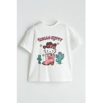 Tricou cu imprimeu cu Hello Kitty