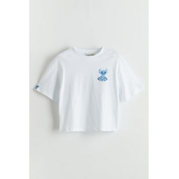 Tricou cu imprimeu cu Lilo&Stitch