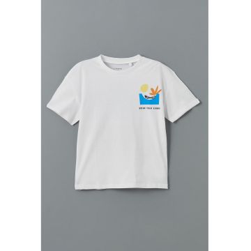 Tricou cu imprimeu grafic pe partea din spate