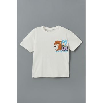 Tricou cu imprimeu pe partea din spate
